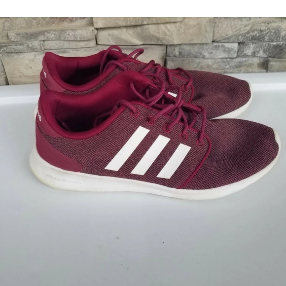 Adidas HWA 1Y3001 Womans red White Cloudfoam Running Shoe/ Sneaker Sz 9.5 LV Fem - Picture 6 of 10